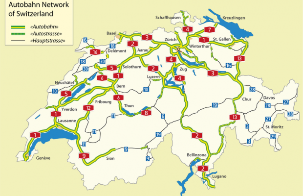 Carreteras en Suiza