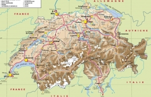 Mapa de Suiza